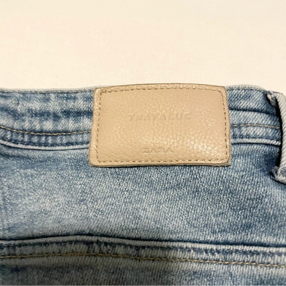 Zara Distressed Blue Jeans for Women Size 2 - Picture 12 of 16